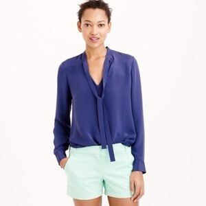 J.Crew 4" Cotton Chino Shorts in Soft Mint, Size 6